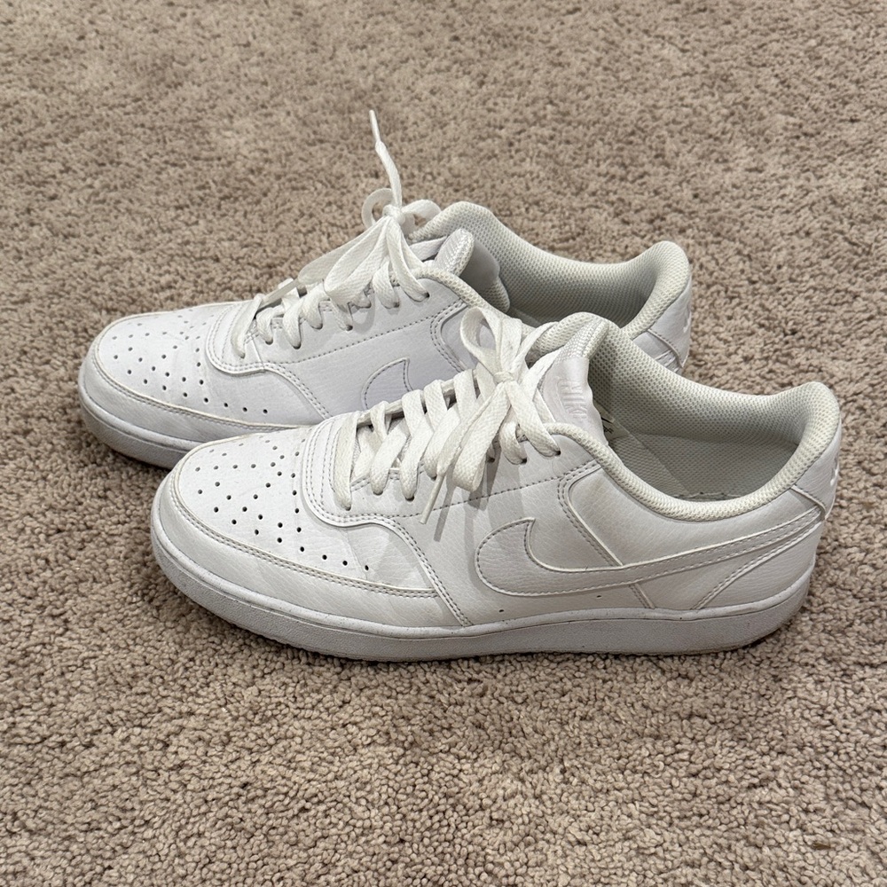 Nike All-White Low-Top Sneakers